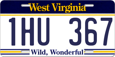 WV license plate 1HU367