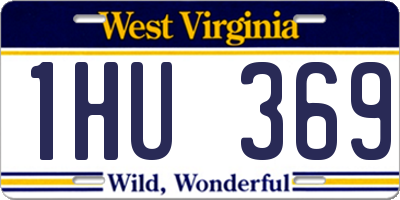 WV license plate 1HU369