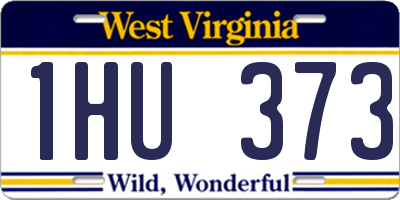 WV license plate 1HU373