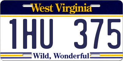 WV license plate 1HU375