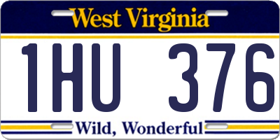 WV license plate 1HU376