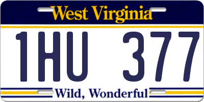 WV license plate 1HU377