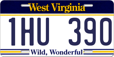 WV license plate 1HU390