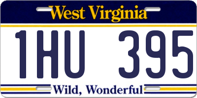 WV license plate 1HU395