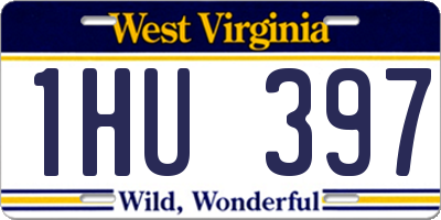 WV license plate 1HU397