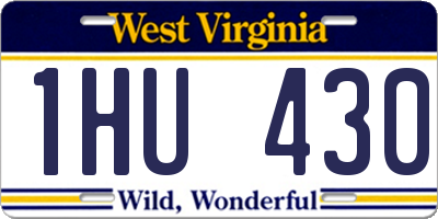 WV license plate 1HU430
