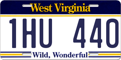 WV license plate 1HU440