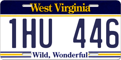 WV license plate 1HU446