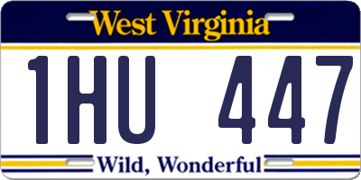 WV license plate 1HU447