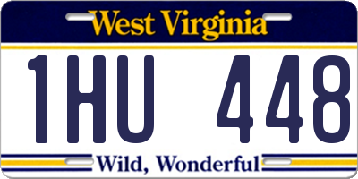 WV license plate 1HU448