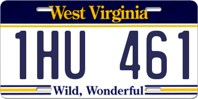 WV license plate 1HU461