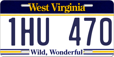 WV license plate 1HU470