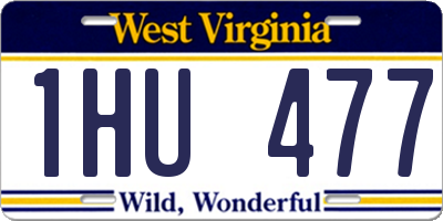 WV license plate 1HU477