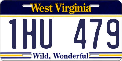 WV license plate 1HU479
