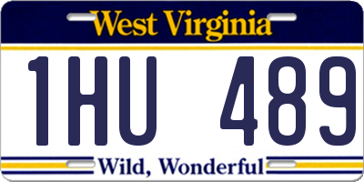 WV license plate 1HU489