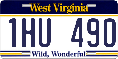 WV license plate 1HU490