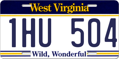 WV license plate 1HU504