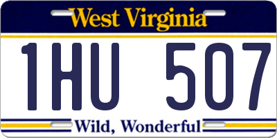 WV license plate 1HU507