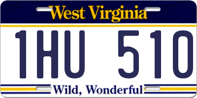 WV license plate 1HU510