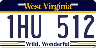 WV license plate 1HU512