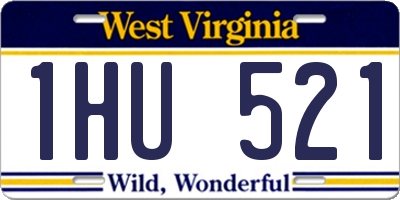 WV license plate 1HU521