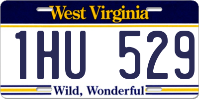 WV license plate 1HU529
