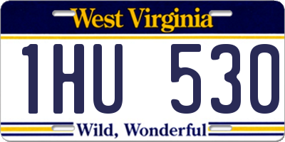 WV license plate 1HU530