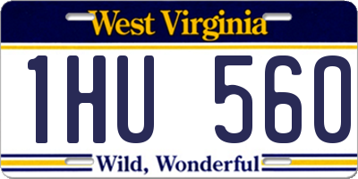 WV license plate 1HU560