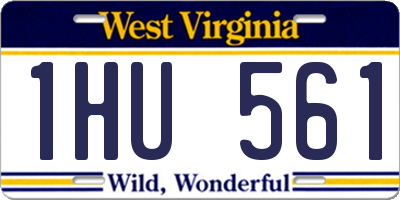 WV license plate 1HU561