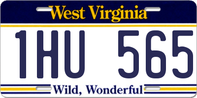 WV license plate 1HU565