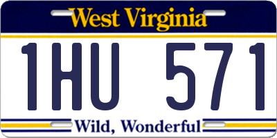 WV license plate 1HU571