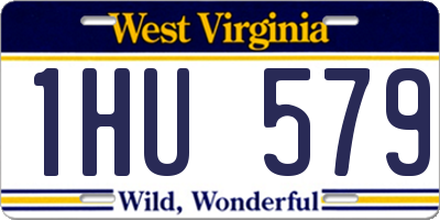 WV license plate 1HU579