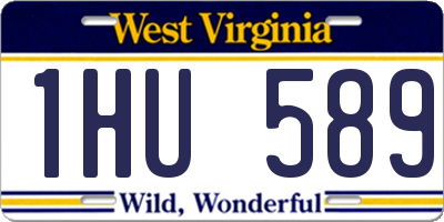 WV license plate 1HU589