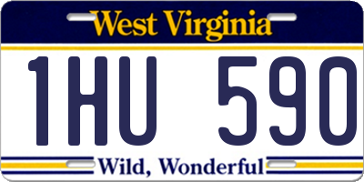 WV license plate 1HU590