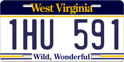 WV license plate 1HU591