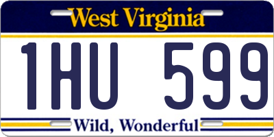 WV license plate 1HU599