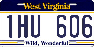 WV license plate 1HU606