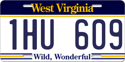 WV license plate 1HU609