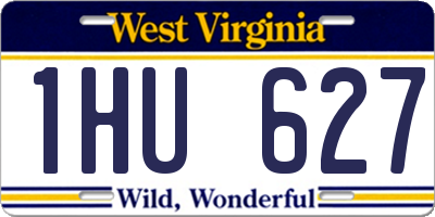 WV license plate 1HU627