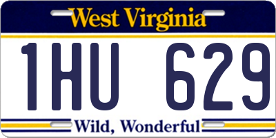 WV license plate 1HU629