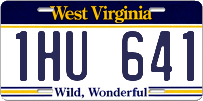 WV license plate 1HU641