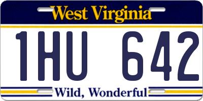 WV license plate 1HU642