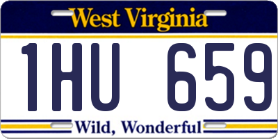 WV license plate 1HU659