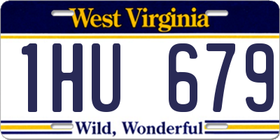WV license plate 1HU679