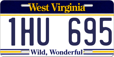 WV license plate 1HU695