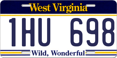 WV license plate 1HU698