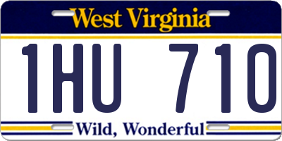 WV license plate 1HU710