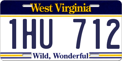 WV license plate 1HU712