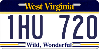 WV license plate 1HU720