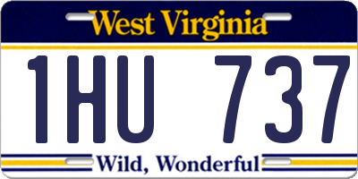 WV license plate 1HU737